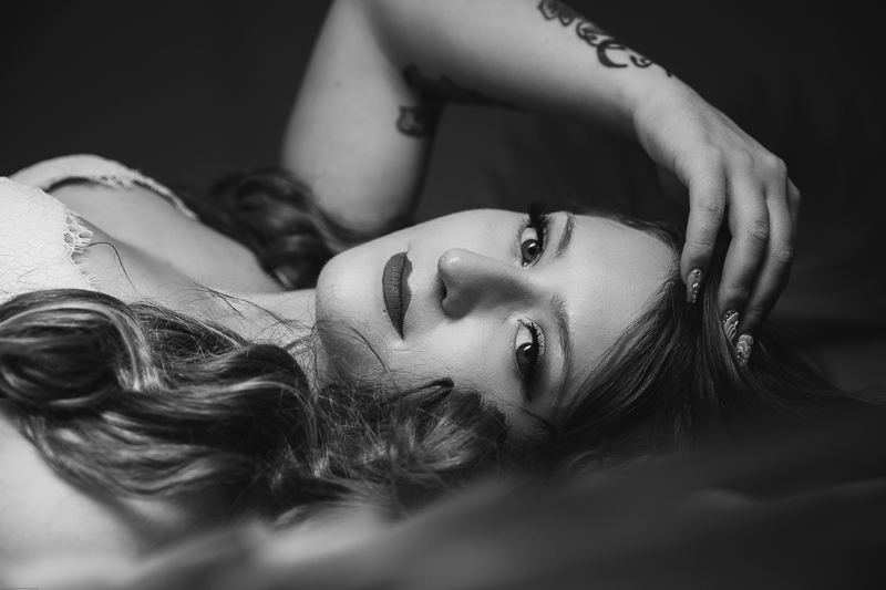 woman with beautiful light in her eyes