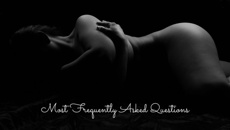 Black and white fine art nude